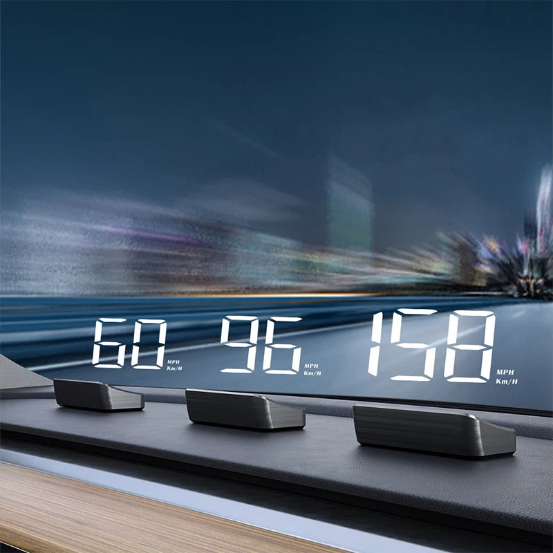 Car Speedometer HUD GPS Head Up Display Digital Speed Meter Windshield Projector For Vehicles Truck Auto Electronics Accessories Oasis Select