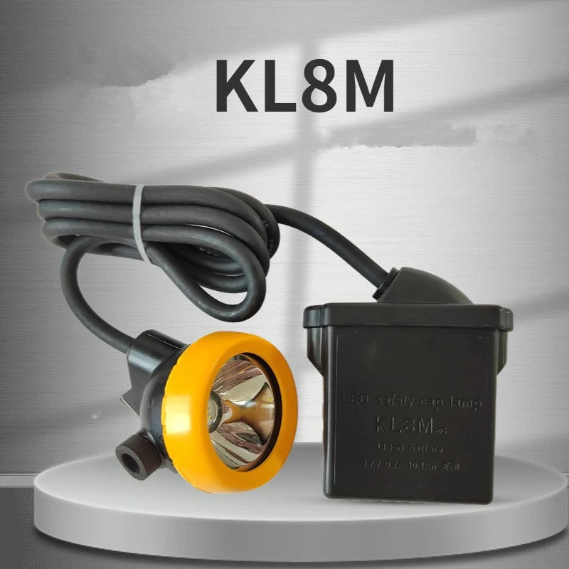 KL8M Waterproof LED Mining Headlamp | Explosion-Proof, High Capacity