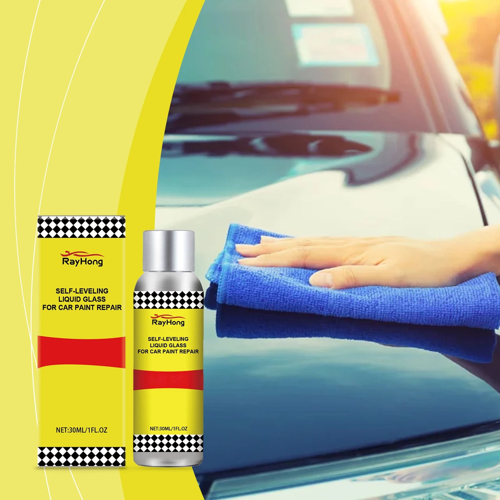 Rayhong Automobile Paint Care Liquid Automobile Paint Surface Maintenance Renovation Polishing Cleaning Brightening Waterproof Oasis Select