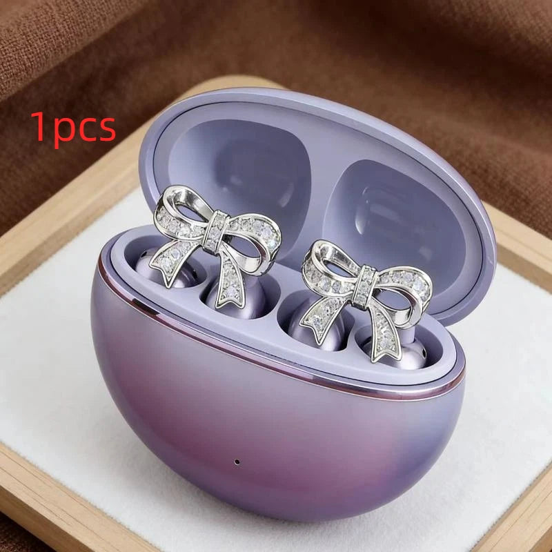 Sparkly Rhinestone Zircon Butterfly Earbud Accessory 1Pc Glitter Bling Decor for Wireless Earbuds Prom Party Outfit Accessory Oasis Select A3