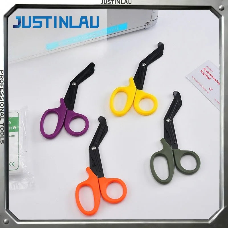 1PC Stainless Steel 15cm Multifunctional Gauze Scissors Bandages Canvas Scissor Portable Accessories Small Scissors for Home Use Oasis Select