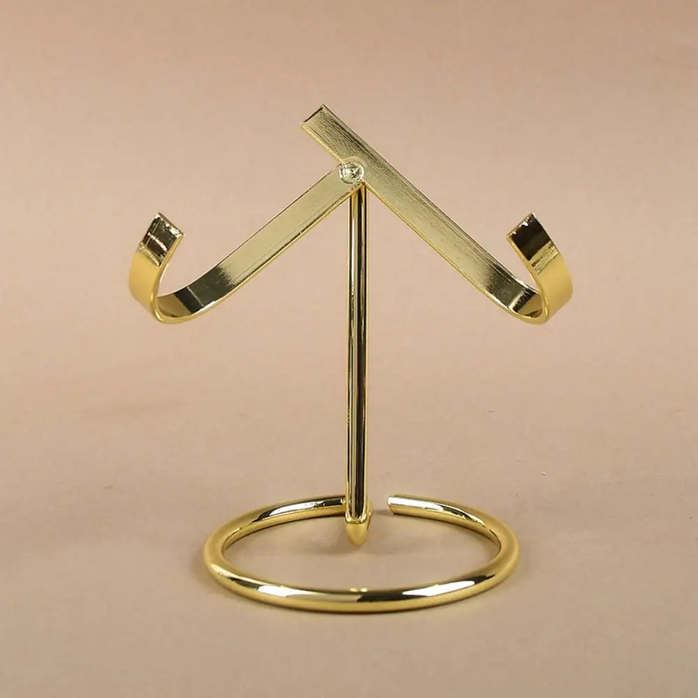 Metal Base Love Chip Bracket Simple Style Silver/Golden/Black Crystal Heart Display Base Decorative Sphere Stone Support Desktop Oasis Select