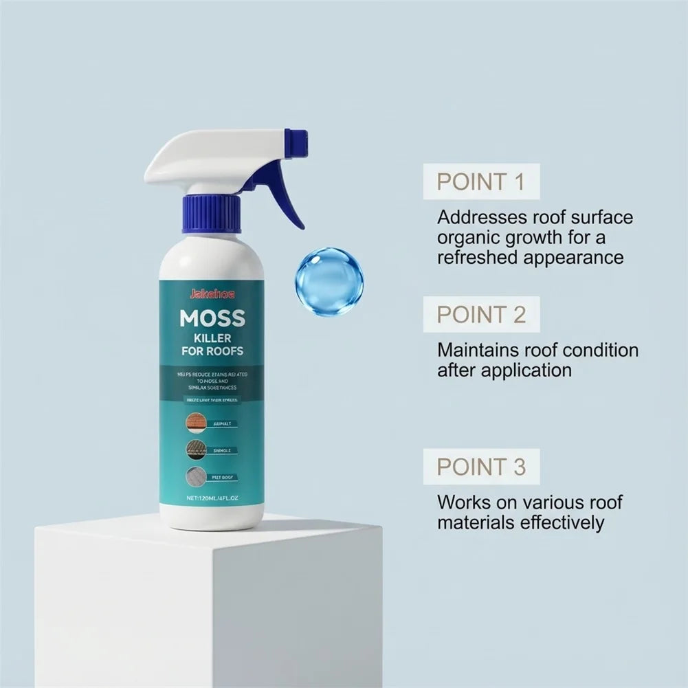 Roof Moss Remover Spray – Algae & Mold Cleaner Concentrate