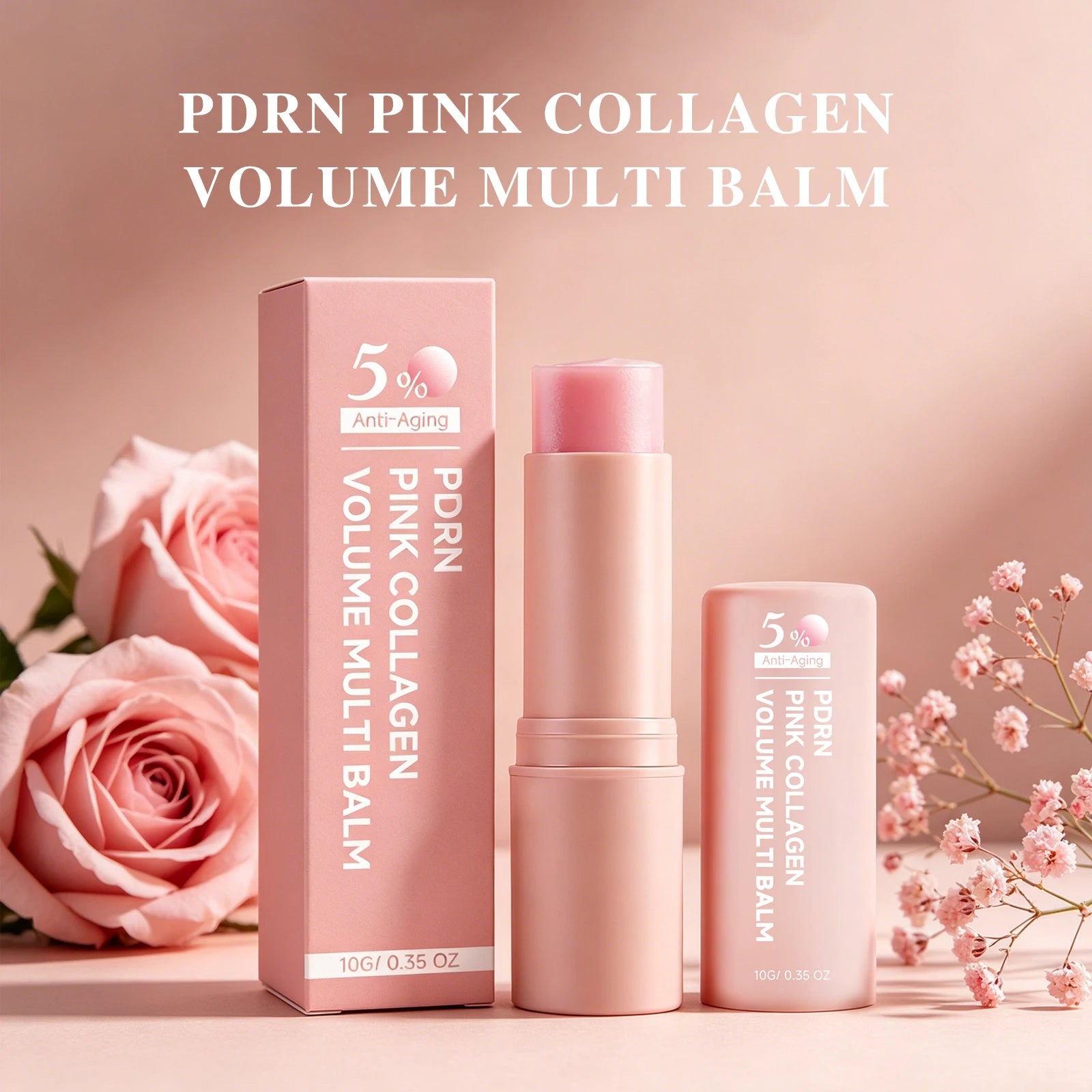 PDRN Pink Collagen Multi Volume Balm Stick Anti Wrinkles Firming Improve Fine Lines Even Tone Revitalize Skin Care Cream Stick Oasis Select