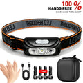 USB Rechargeable LED Headlamp | Motion Sensor, 4 Modes