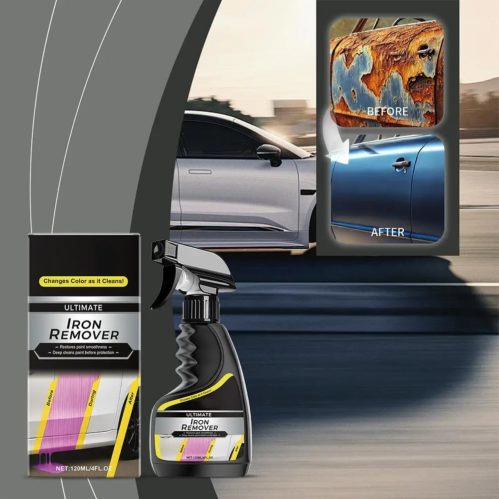 Car Rust Remover Car Wheel Hub Care Quickly Removal Agent Auto Exhaust Pipe Rust Derusting Spray Clean Metal Iron Prowder Stain Oasis Select 100ml