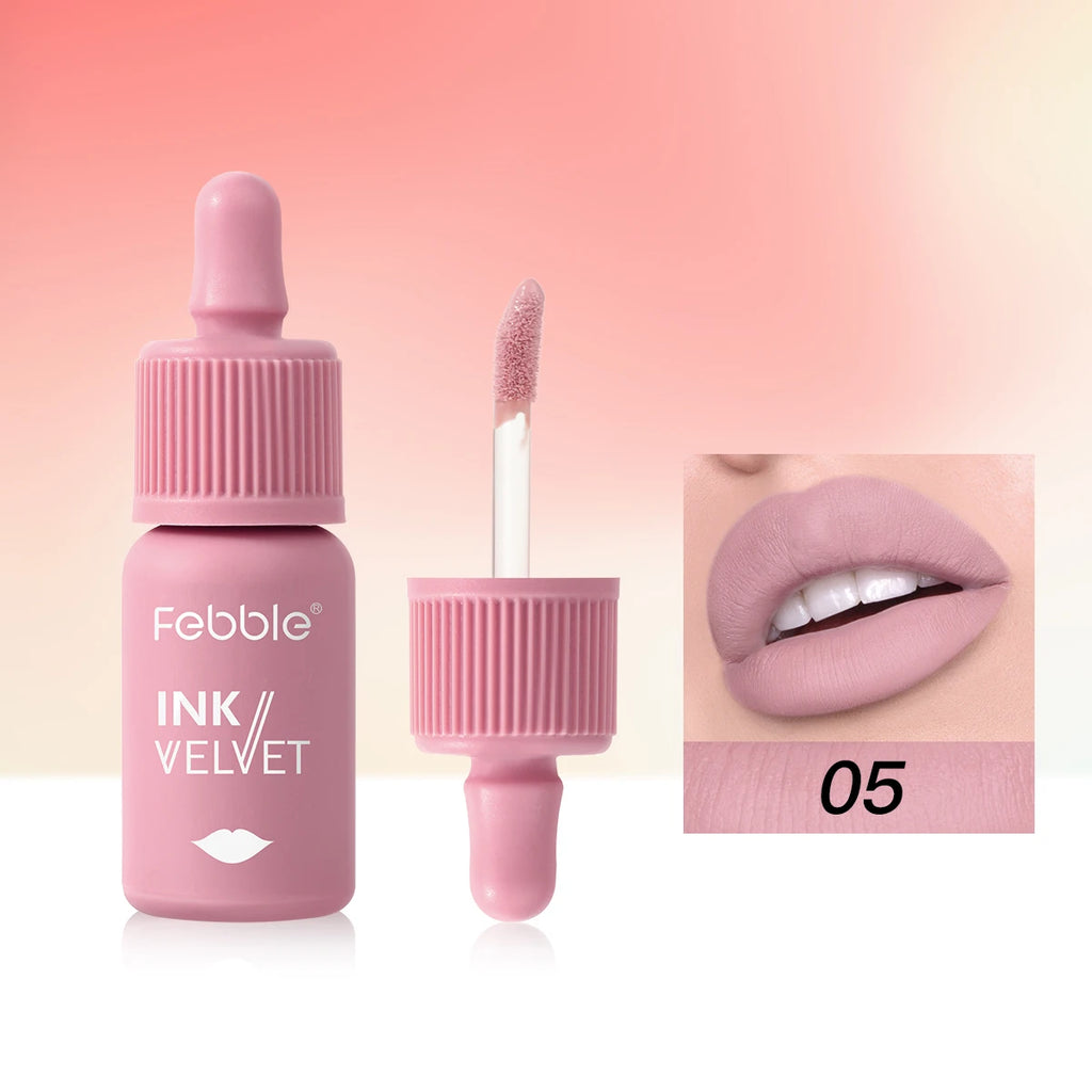 Febble 12-Color Matte Velvet Liquid Lipstick Set | Long-Lasting