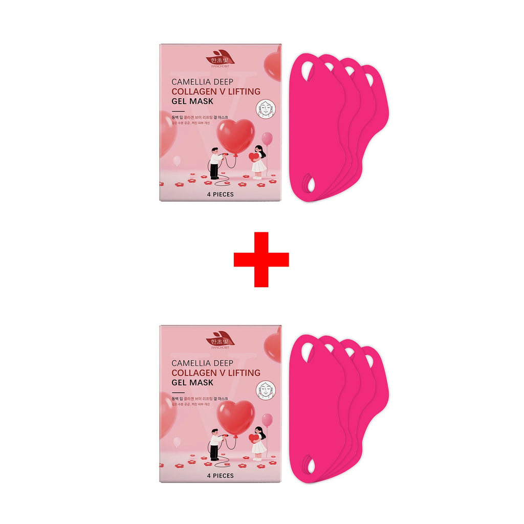 V-Shape Face Lifting & Firming Jawline Mask – 4 pcs | Hanchobit