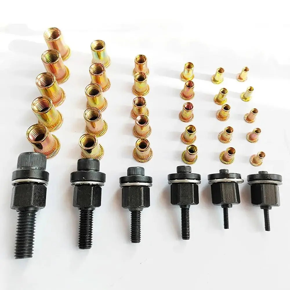 Durable M3 M4 M5 M6 M8 M10 Hand Rivet Nut Mandrel Staple Manual Riveter Tool Manual Riveter Tool Head Rivet Tool Set Oasis Select