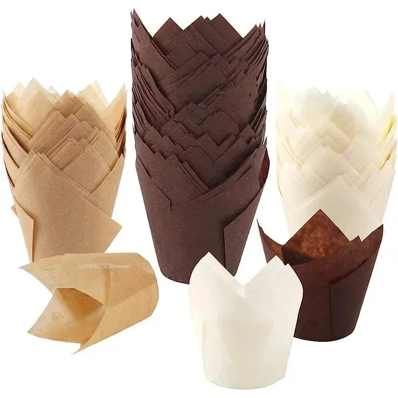 Cupcake Liners Muffin Liners Holders for Baking Cups Cupcake Wrappers in Standard Size Classic Parchment Paper Cupcake Liners Oasis Select
