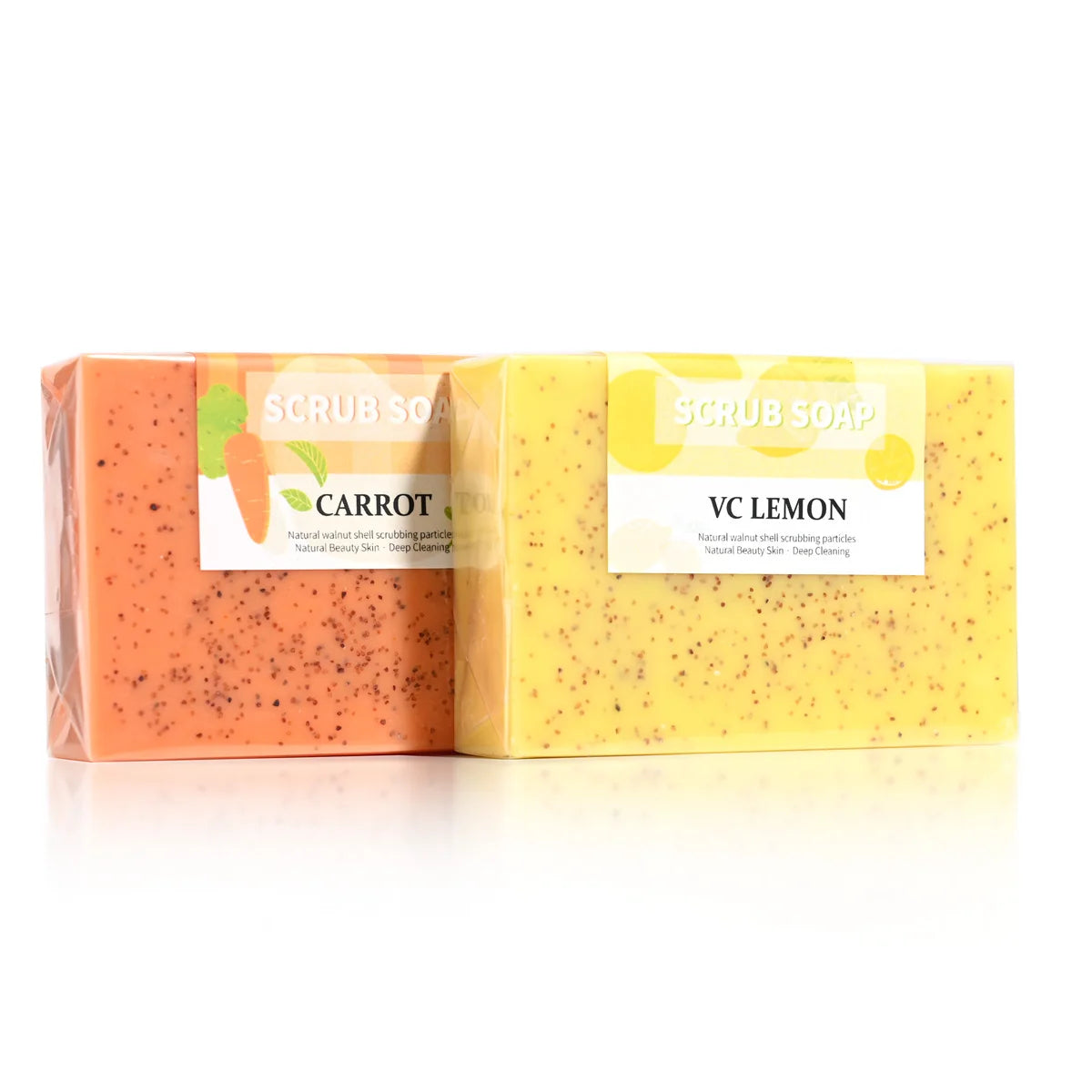 Lemon Exfoliating Handmade Soap – Frosted Particles 100g