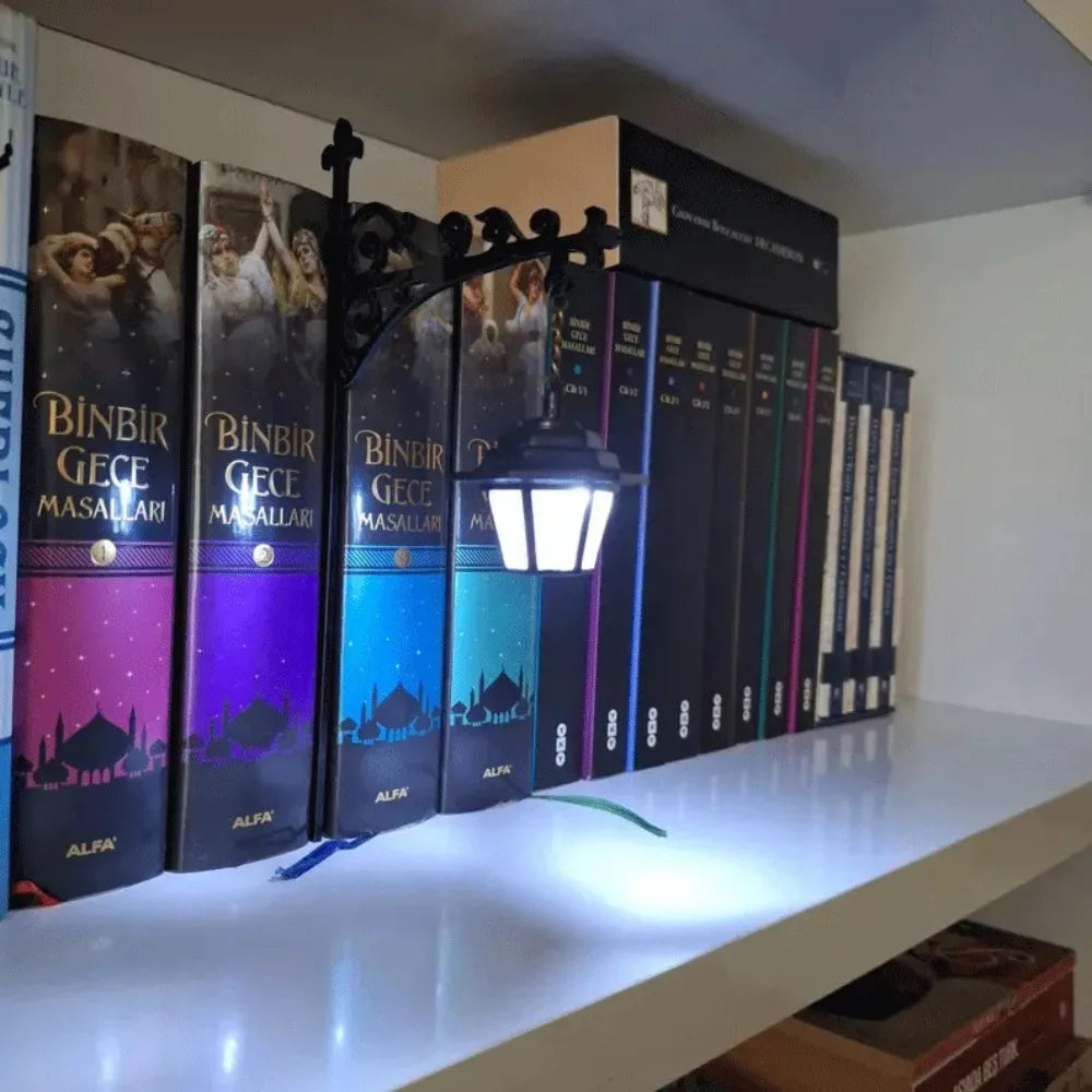 Atmosphere Lamp Vintage Bookshelf Lantern Light White Warm White Bookshelf Ghost Light Bookshelf Lamp Christmas Oasis Select Style 4