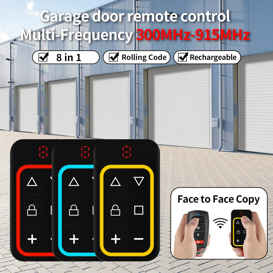 8-Channel 300-915MHz Garage Door Remote Duplicator | 433 868MHz Remote Duplicator Oasis Select