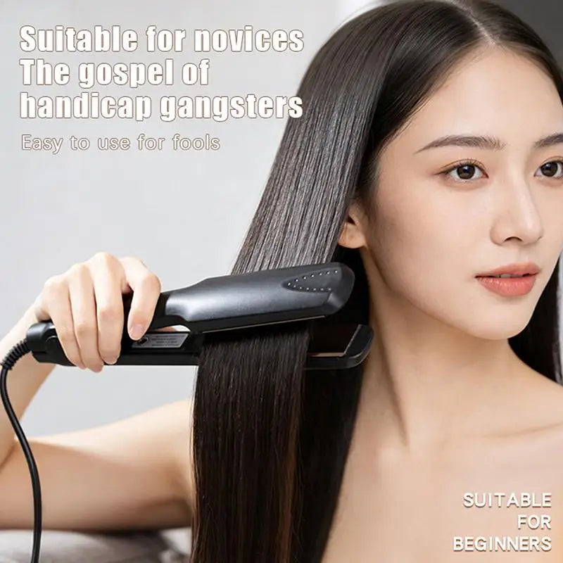 SU Hair Straightening Irons Dual Use Fast Warm-up Thermal Professional Ceramic Heating Plate For Straightening Curling Air Bangs Oasis Select