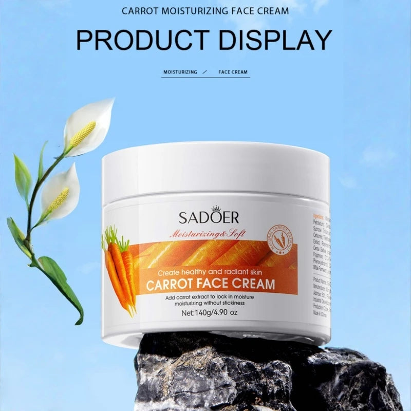 SADOER Carrot Moisturizing Cream with Niacinamide 140g Face Moisturizing Cream Oasis Select