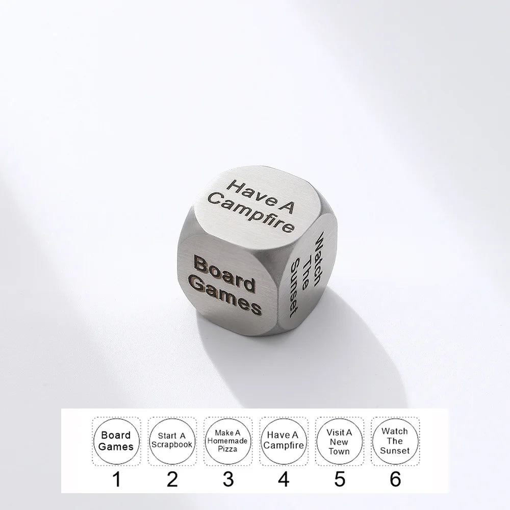 Decision Dice Dilemma Gospel Make Choice Tool Oasis Select 5011 Gold color