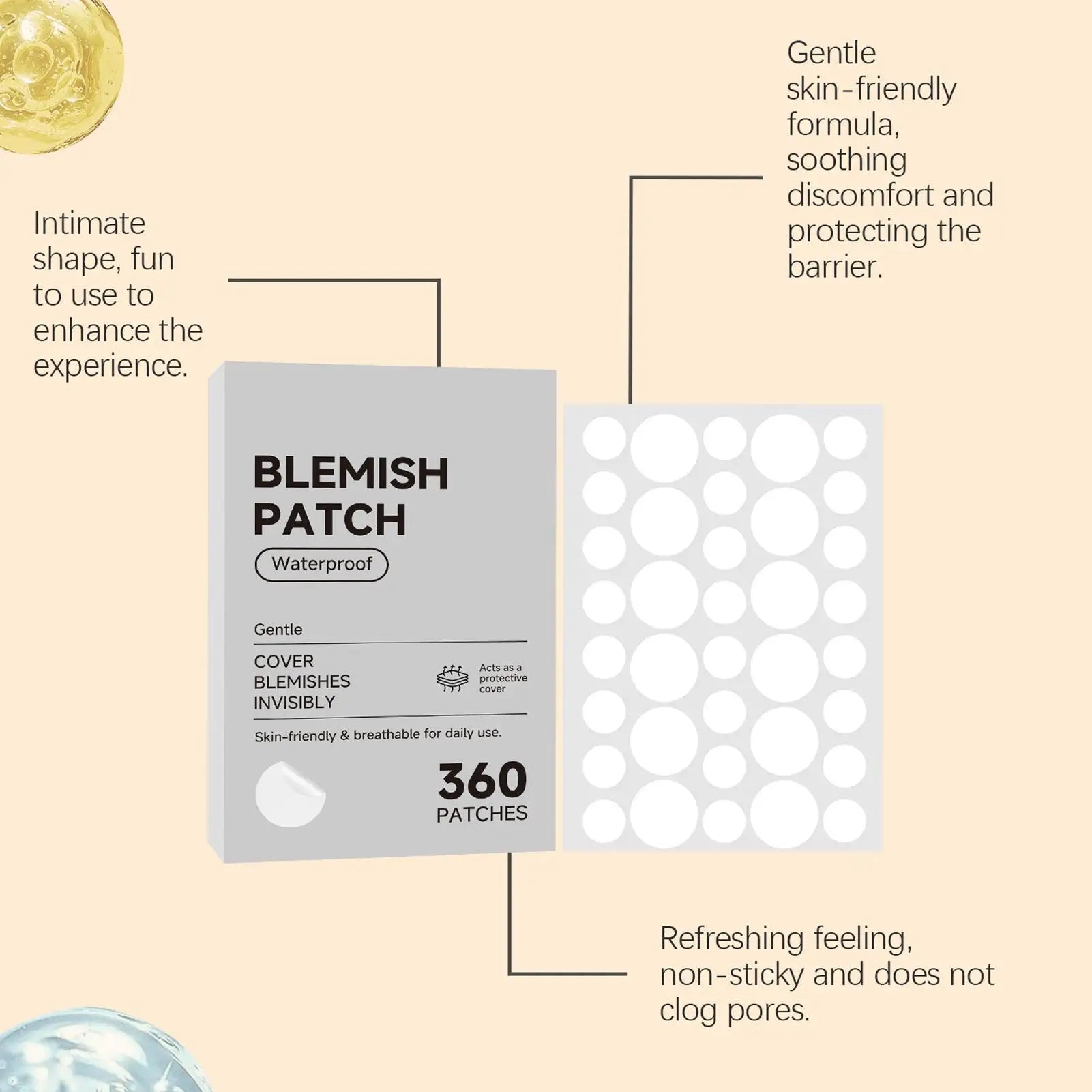 Anti-ance Patch Acne Marks Concealer Dots Repair Face Zit Hydrocolloid Waterproof Acne Spot Covering Patches Concealer Sticker Oasis Select