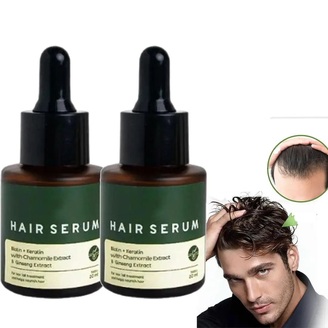 Rosemary Mint Hair Oil – Keratin, Biotin & Scalp Serum 20ml Hair Strengthening Serum Oasis Select