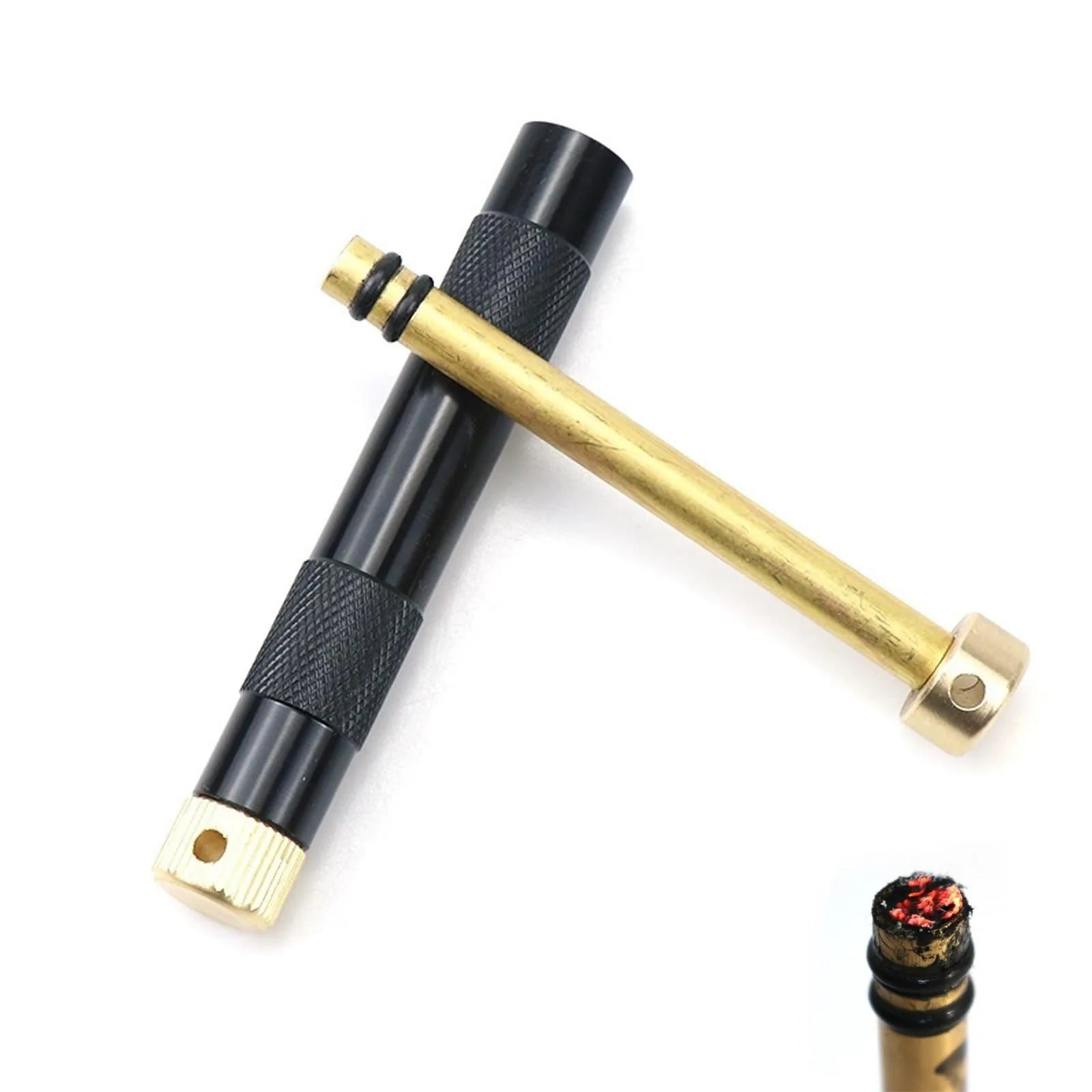 Brass Fire Piston Kit – Portable Survival Fire Starter Tool Fire Starter Tool Oasis Select D
