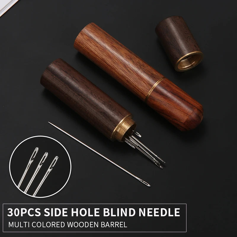 1/25/30Pcs Side Hole Blind Sewing Needles Stainless Steel Elderly Needles Hand Sewing Stitching Pin DIY Home SelfThreadingNeedle Oasis Select