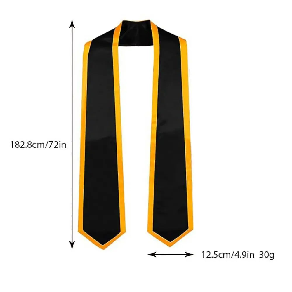 Satin Graduation Honor Stole – Double Layer Unisex Sash