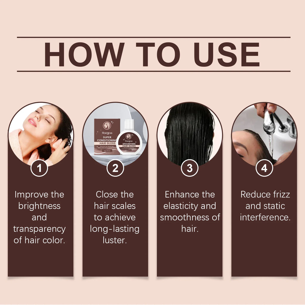 Hoegoa Anti-Frizz Hair Brightening Conditioner Enhances Hair Color Increases Hair Elasticity Shine Deep Nourishing Conditioner Oasis Select
