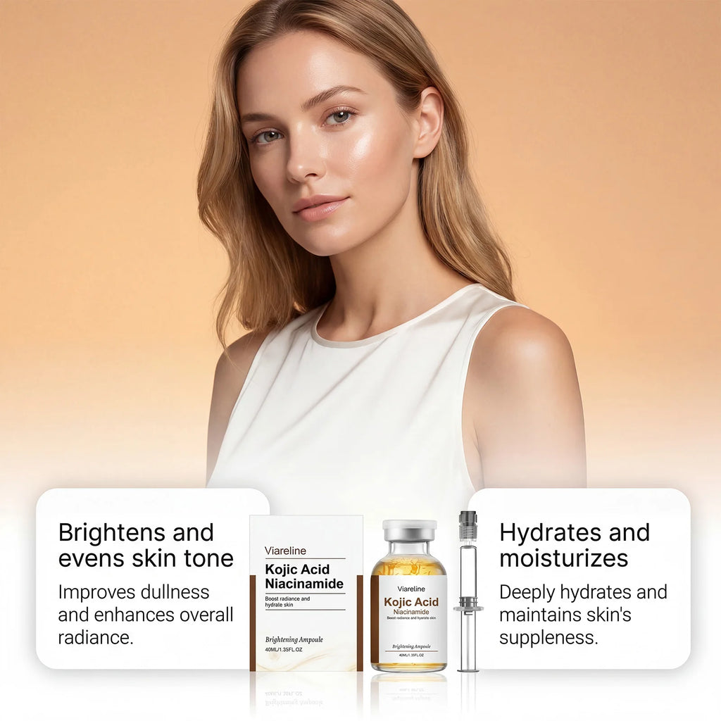 Niacinamide Brightening Ampoule Serum Face Hydrating Even Tone Nourishing Brightening Essence Kojic Acid Dark Spot Corrector Oasis Select