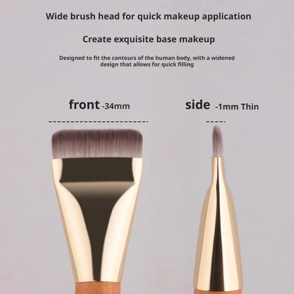 Flat Foundation Brush – Ultra Thin Angled Makeup Blending Brush Foundation Makeup Brush Oasis Select