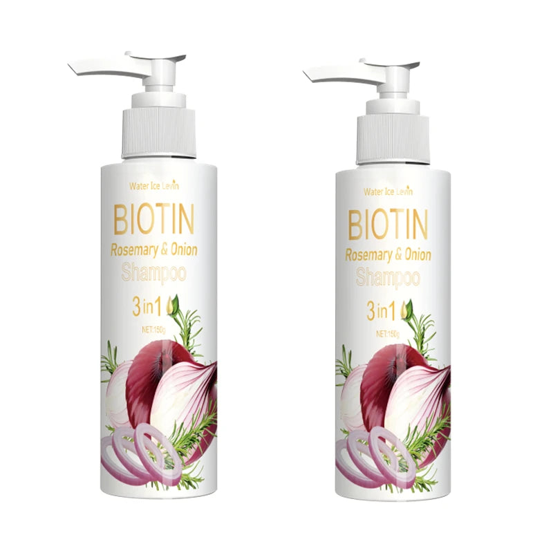 Biotin Rosemary & Onion 3-in-1 Shampoo – Anti-Thinning Hair Hair Growth Shampoo Oasis Select 2pcs