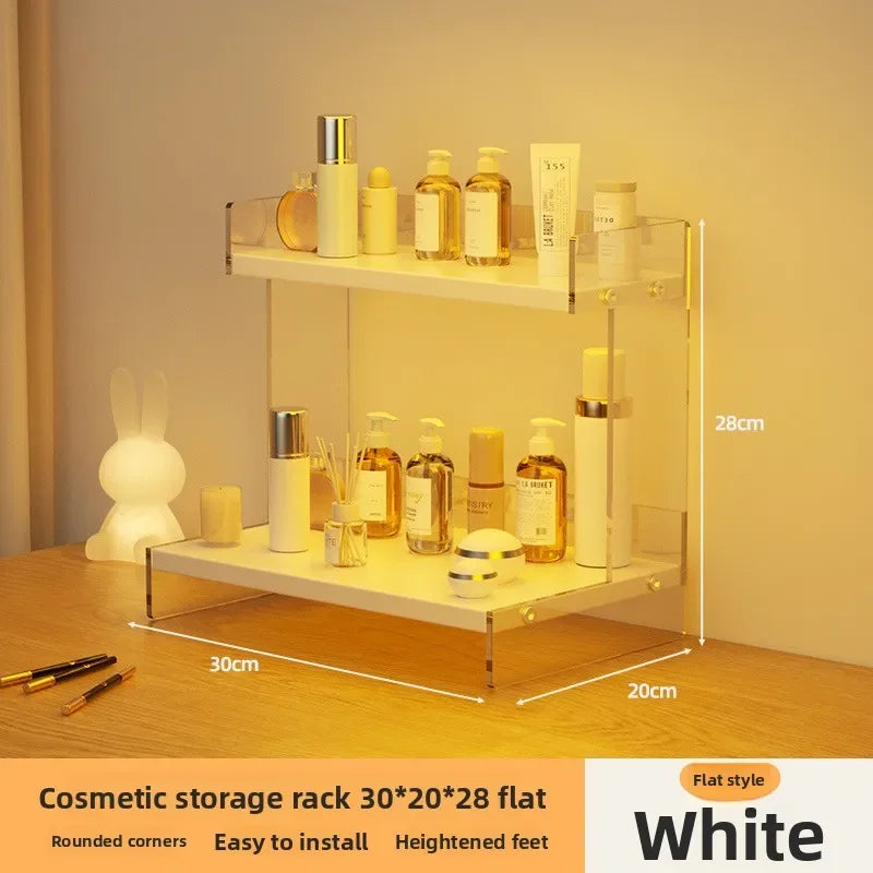 Multi-functional Desktop Shelf Household Cosmetics Storage Rack Acrylic Storage Rack sturdy and durable Oasis Select 30cmA