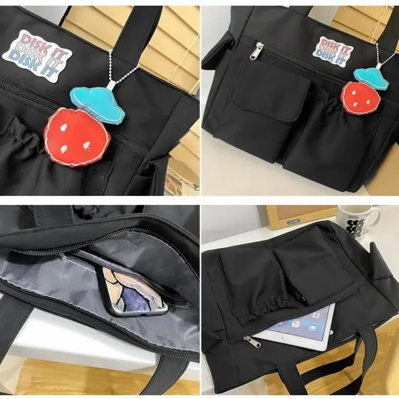 Large Capacity Oxford Tote Bag – Minimalist Shoulder Bag