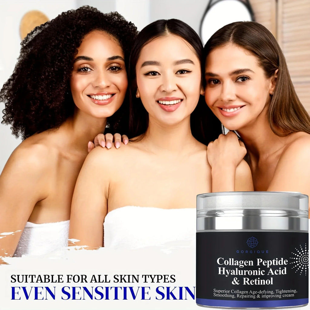 GORGIQUE Collagen Peptide Cream – Retinol & Hyaluronic Acid Face Moisturizer Cream Oasis Select