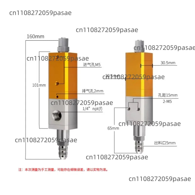 QLH31 Glue Valve Backsuction Pneumatic Precision Glue Dispensing Machine Anti Drip High Viscosity Silicone Valve UV Glue Valve Oasis Select