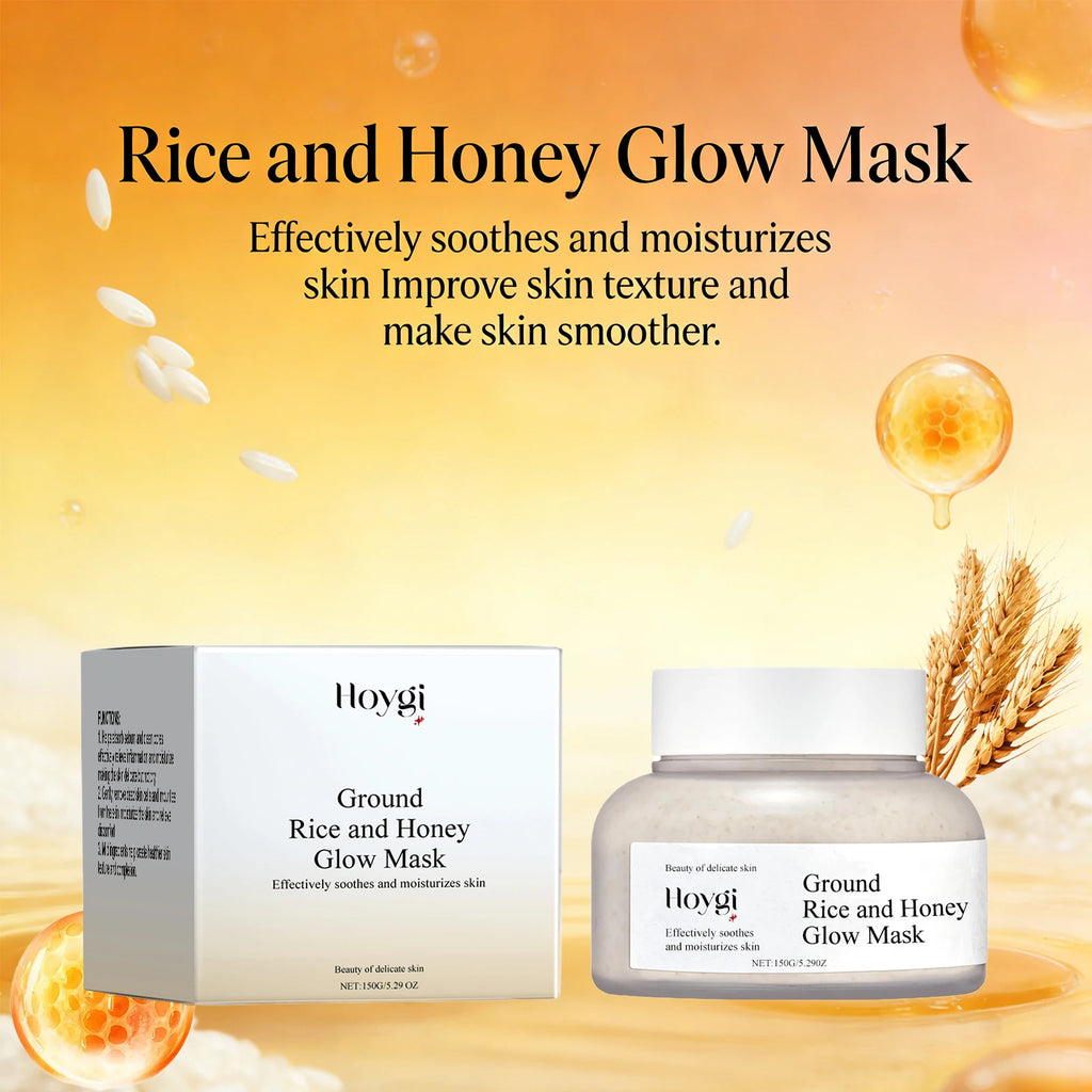 Hoygi Rice Honey Face Mask Pore Minimizing Oil Balancing Repairing Soothing Softening Skin Revitalizing Cleansing Mud Mask 150g Oasis Select