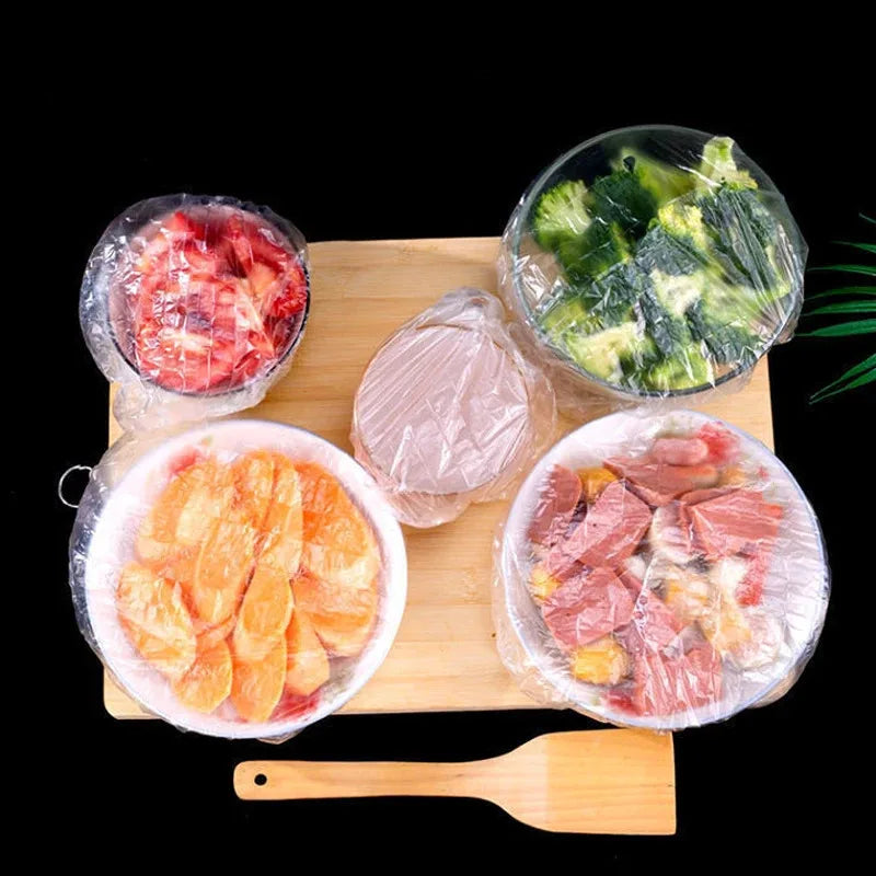 100/500/1000pcs Plastic Wrap, Extra Thick Disposable - Transparent Stretchable Film For Leftovers, Fruits, And Vegetables Oasis Select