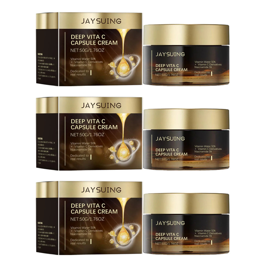 Vitamin C Face Cream – Brighten, Hydrate & Reduce Fine Lines Vitamin C Face Cream Oasis Select 3x50g boxed