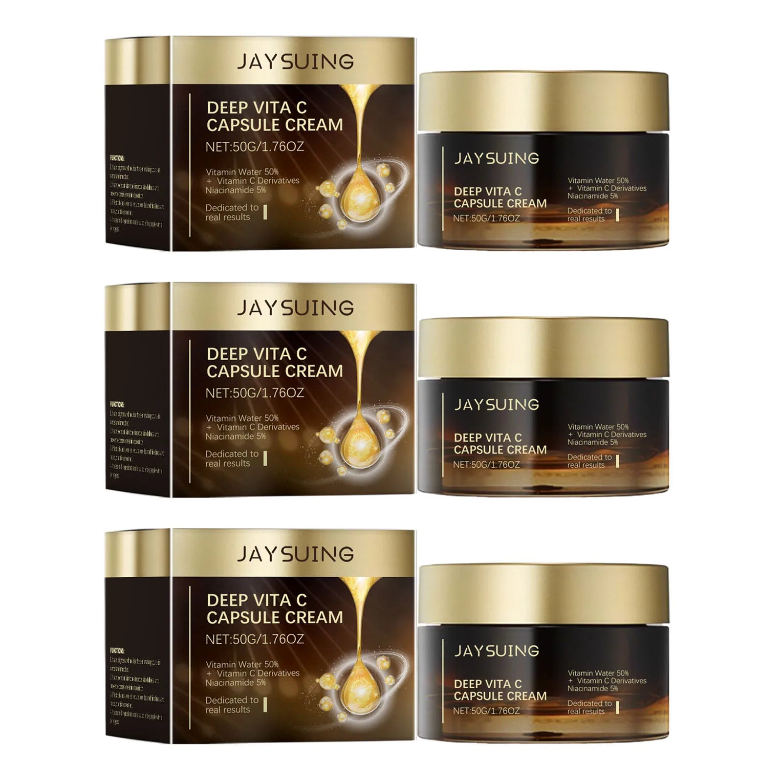 Vitamin C Face Cream – Brighten, Hydrate & Reduce Fine Lines Vitamin C Face Cream Oasis Select 3x50g boxed