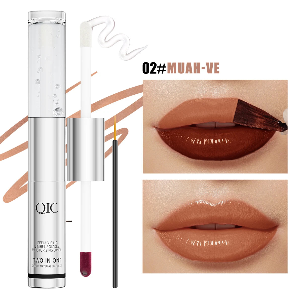 QIC Peel-Off Lip Tint | Waterproof Matte Long-Lasting Lip Stain