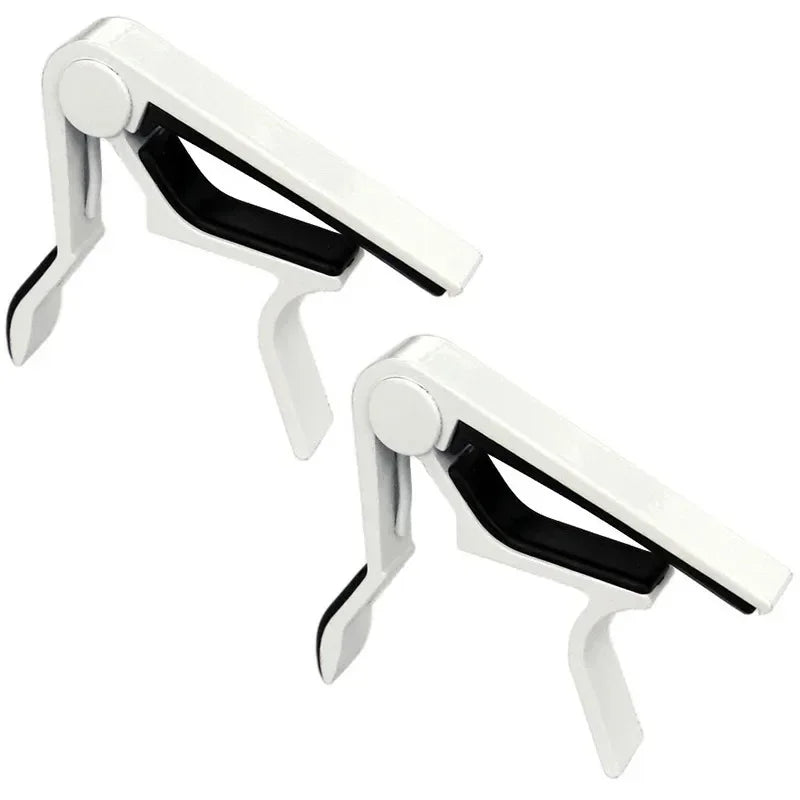 1/2pcs Universal Aluminium Alloy Guitar Capo - Lightweight & Durable Quick-Change Capo For Acoustic Electric And Classic Guitars Oasis Select White 2pcs