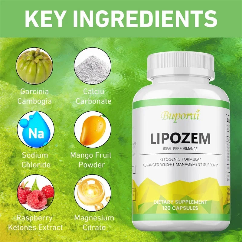 Lipozem Capsules - Digestive Health, Appetite Suppression, Metabolism, Weight Management Oasis Select
