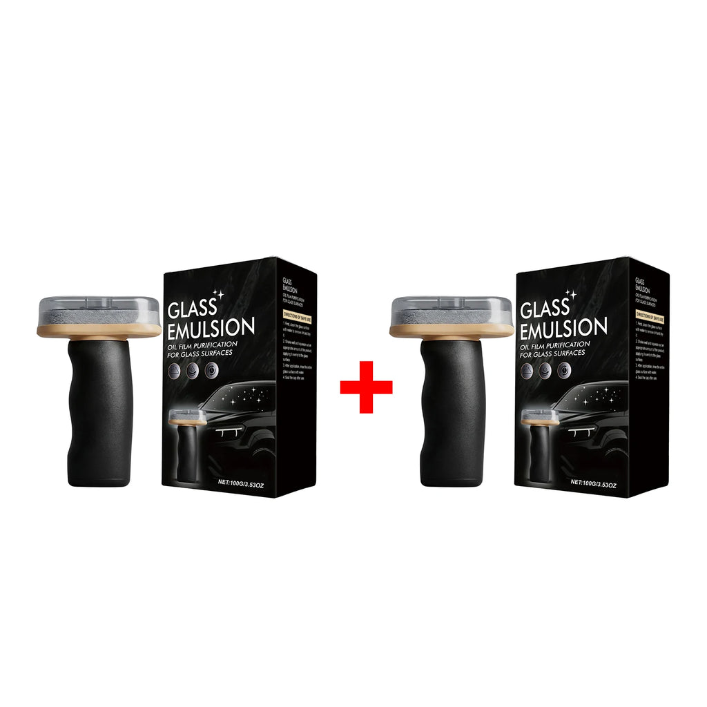 Handheld Glass Emulsion Oil Film Purification for Glass Surfaces Improve Clarity Windows Rearview Mirror Auto Glass Cleaning Oasis Select 2pcs