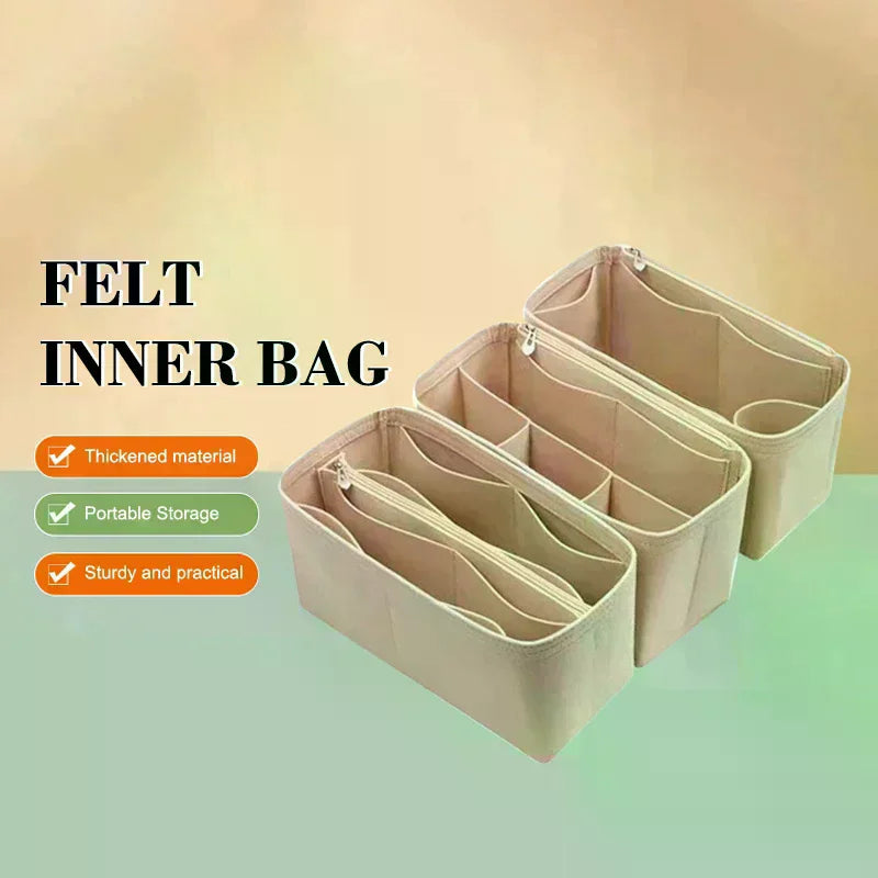 Felt Purse Organizer Insert – Bag Shaper & Storage Liner