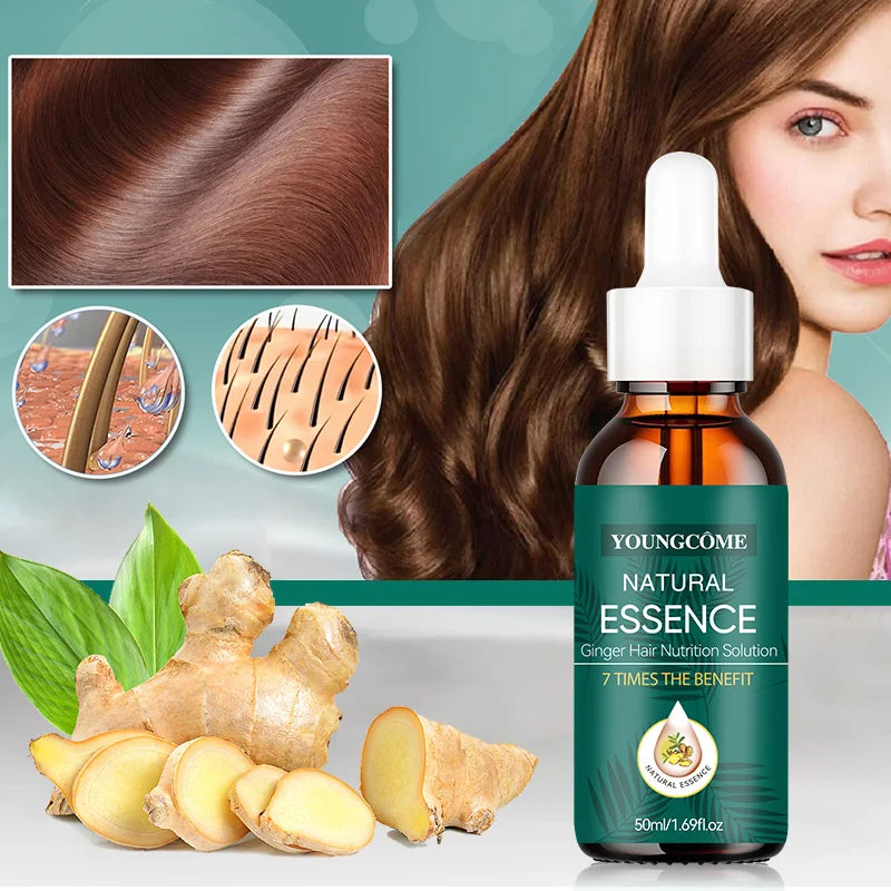 Natural Ginger Hair Serum – 7X Strength & Frizz-Free Leave-In