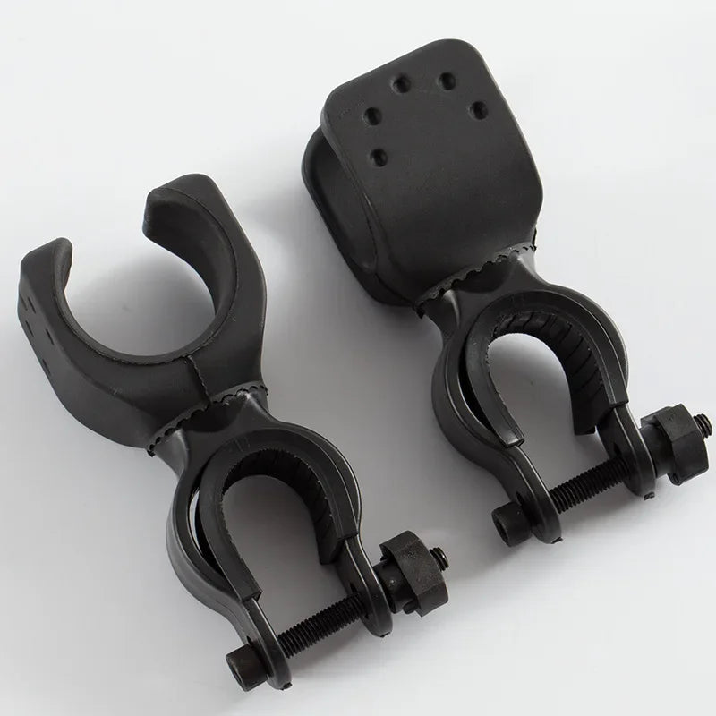 360° Bike Handlebar Flashlight Mount Clamp | 22–35mm Torch