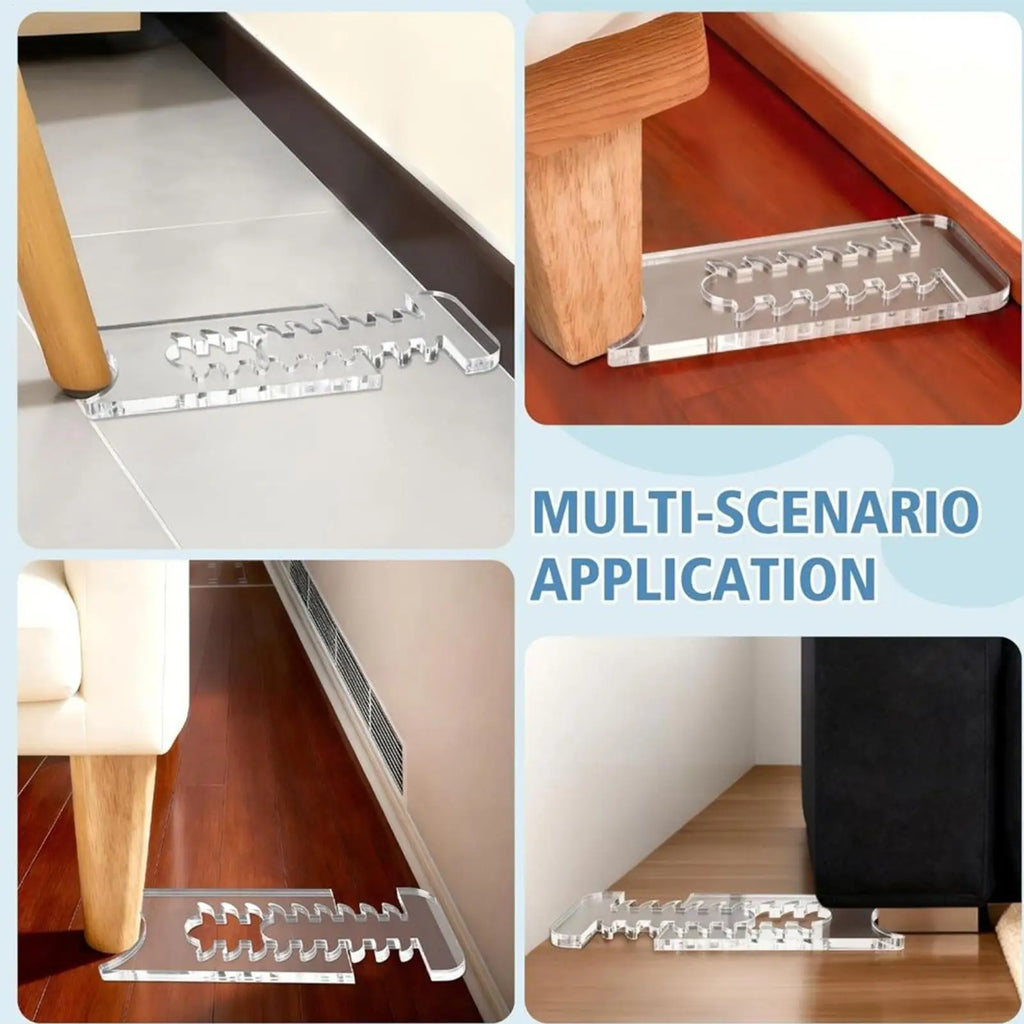 Couch Stoppers Protects Walls FurnitureAdjustable Clear Acrylic Wall Spacer Couch Stoppers Furniture mats Prevent Sliding Oasis Select