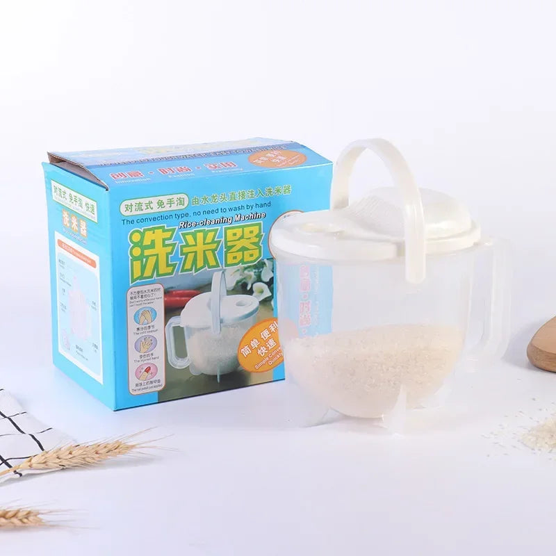 Kitchen Free Hand Washing Washing Rice Washing Vegetables Fruit and Vegetable Drain Basket Plastic Counter Flow Rice Washer Oasis Select A