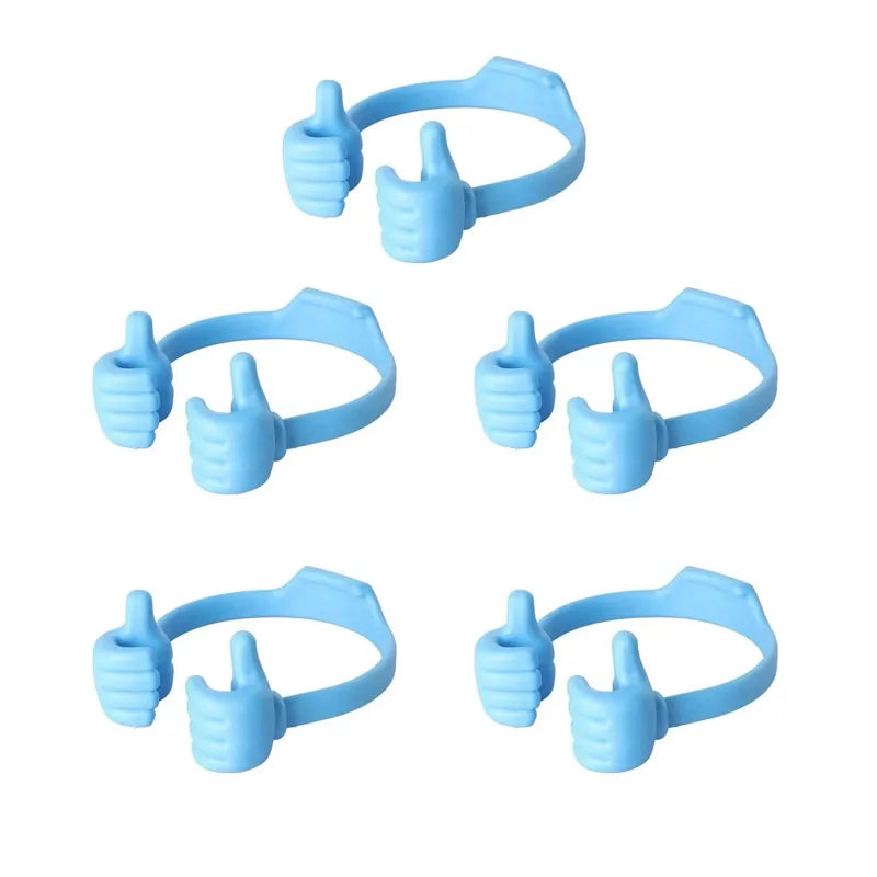 1/3/5pcs Cell Phone Stand Holder Lazy Holder Universal Flexible Bracket Tablet Phone Stand For IPhone 17 Samsung Xiaomi Huawei Oasis Select 5pcs blue