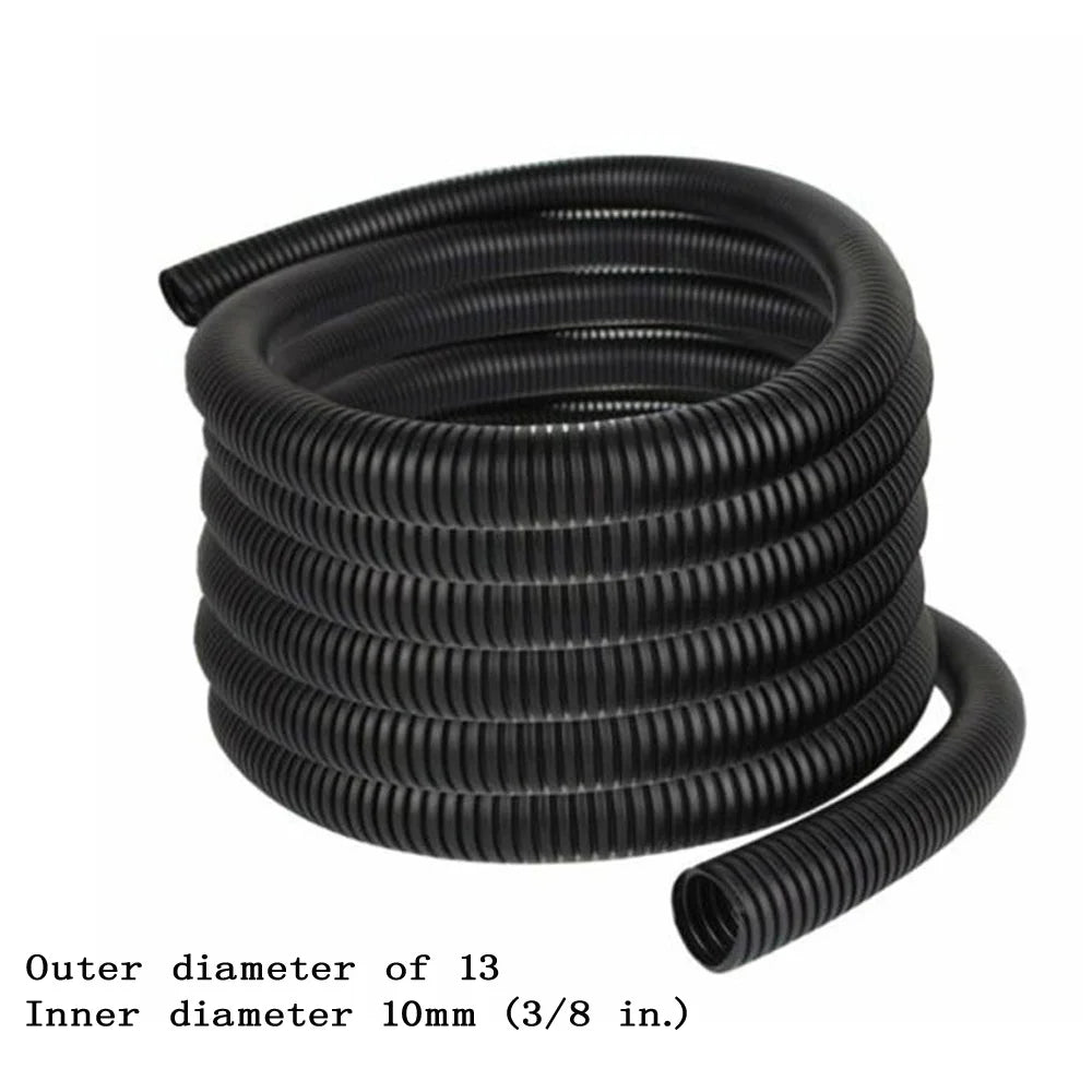 1/4" 3/8" Corrugated Pipe PP Insulated Threading Hose Plastic Corrugated Pipe Protective Sleeve 30m Cable Protector Oasis Select 3 8 inch