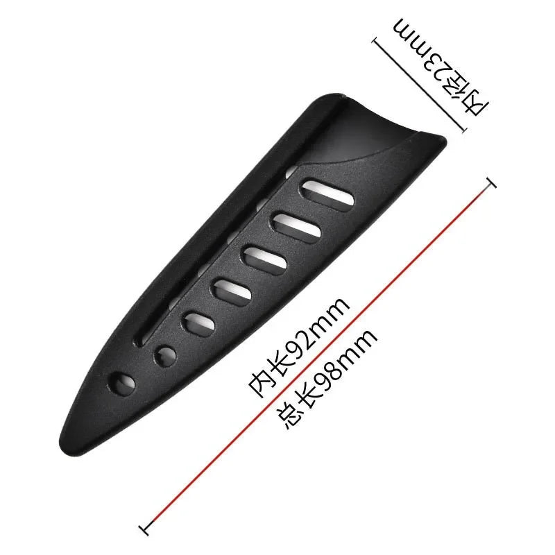 Kitchen Knife Sheath Black Plastic Knife Covers Knife Blade Protector Cover Edge Guards Case Kitchen Accessories 3.5-8 Inches Oasis Select 3.5GP
