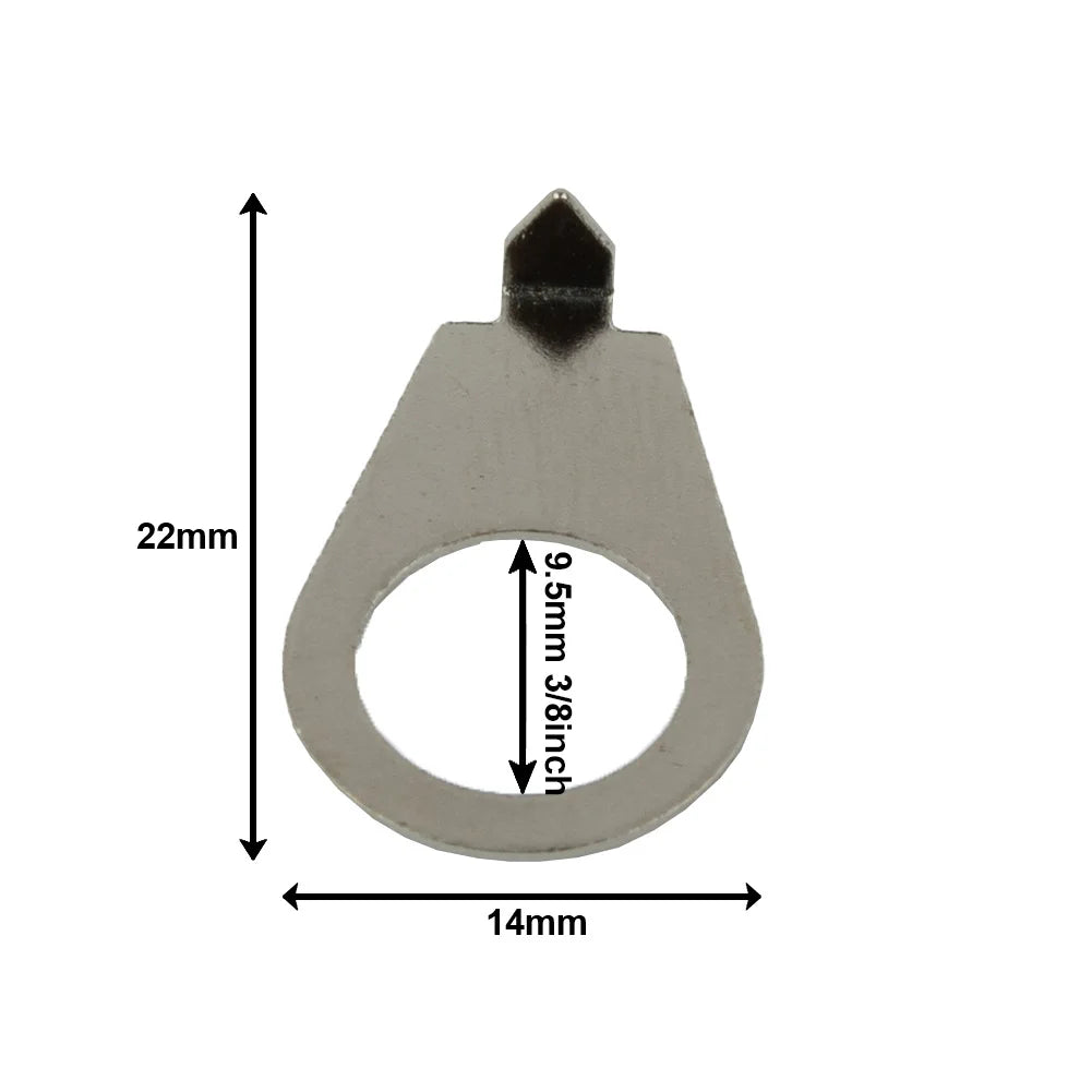 10Pcs Guitar Knobs Pointer Plates 3/8" Size Pointer Indicator Washers For Gibson LP Electric Guitars Accessories Part Oasis Select